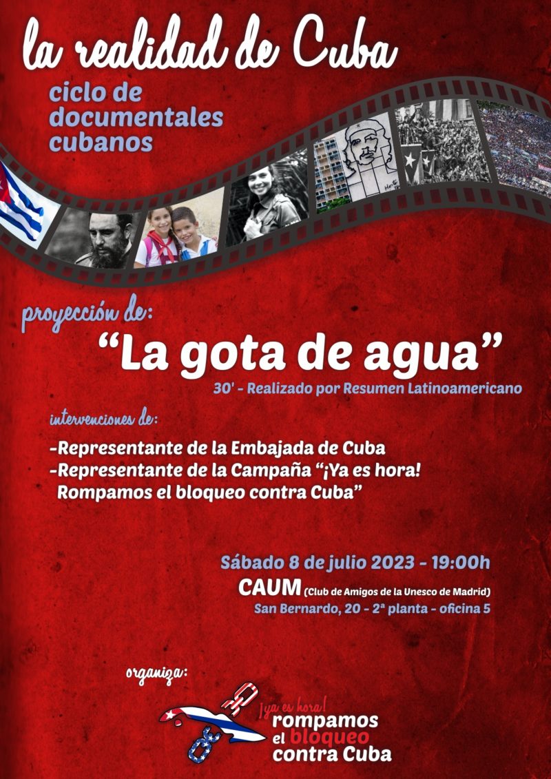 Campa A Ya Es Hora Rompamos El Bloqueo Contra Cuba Proyecci N Del