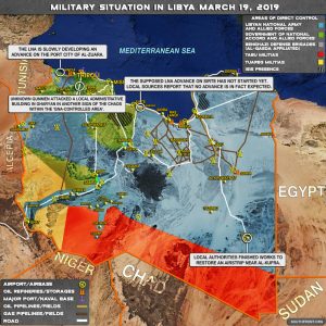 Mapa relativo ao caos, terrorismo e desagregação injectados na Líbia